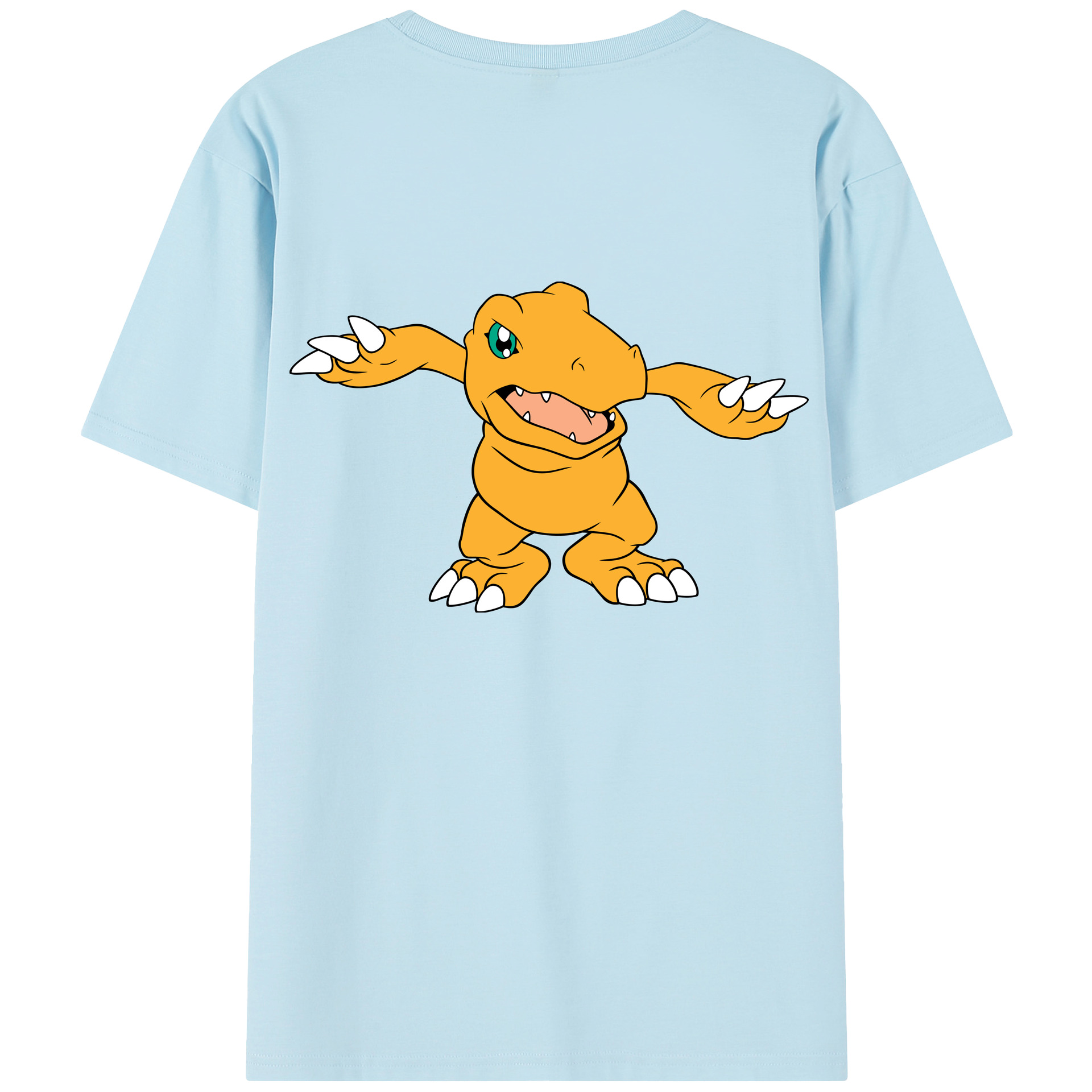 （画像用） Digimon デジタルモンスター/デジモン 綿100％半袖Tシャツ（背面プリント）
